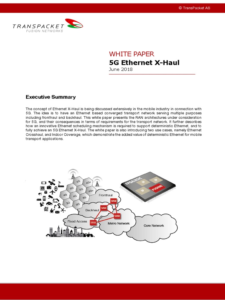 White Paper: 5G Ethernet X-Haul | PDF | Computer Network | Ethernet