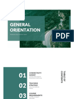 General Orientation: Prepared By: Engr. Al Joshua V. Apura