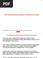 Relationship Between Pointers and Arrays