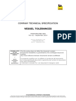 Vessel Tolerences (ENI STD.)