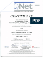 QMS ISO certificate