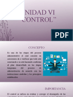 Unidad VI Control