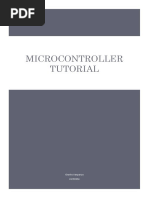 Microcontroller Tutorial: Charles Vanpariya U17EE054