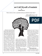 60why I Do Not Call Myself A Feminist PDF