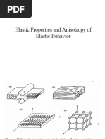 Elastic Properties and Anisotropy of Elastic Behavior