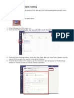 Scheduling A Microsoft Teams Meeting
