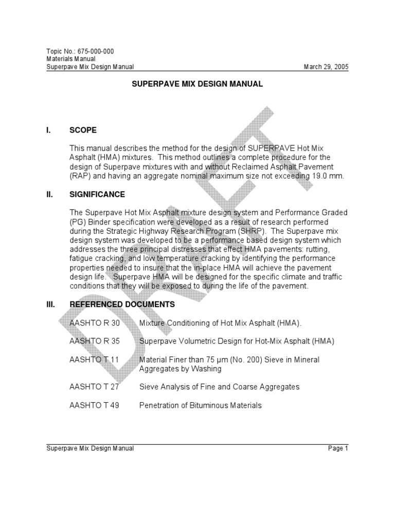 Superpave Hot Mix Asphalt Design Manual | PDF | Road Surface | Asphalt