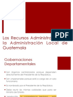 Los Recursos Administrativos en La Administración Local de Guatemala
