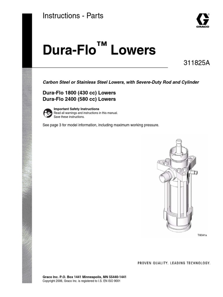 Dura-Flo Lowers: Instructions - Parts | PDF | Personal Protective ...