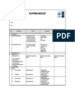Platform Engineering Inspection Checklist
