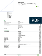 Product data sheet overview for Acti9 overvoltage release