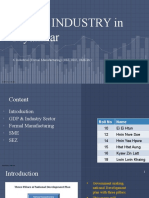 Role of INDUSTRY in Myanmar
