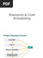 4-Scheduling Resources & Costs