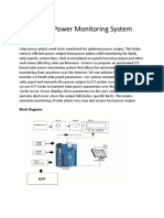 IOT Solar Power Monitoring System: Block Diagram
