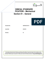 Technical Standard Specification - Mechanical Section 01 - General