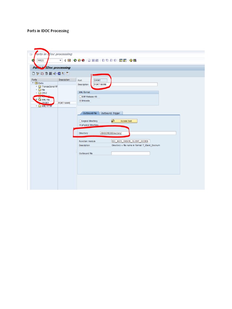 Ports in IDOC Processing PDF