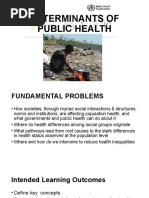 Determinants of Public Health