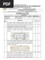 S. G. Balekundri Institute of Technology: Department of Mechanical Engineering