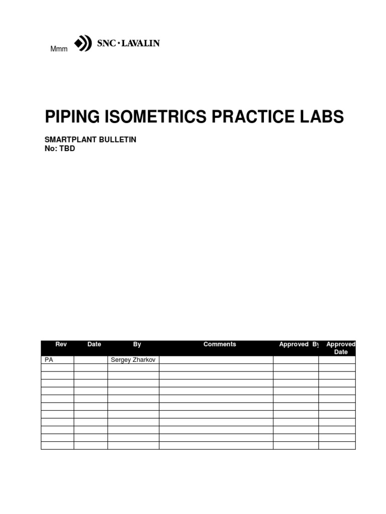 SP3D Piping Isometrics Practice Labs PDF | PDF | Button (Computing ...