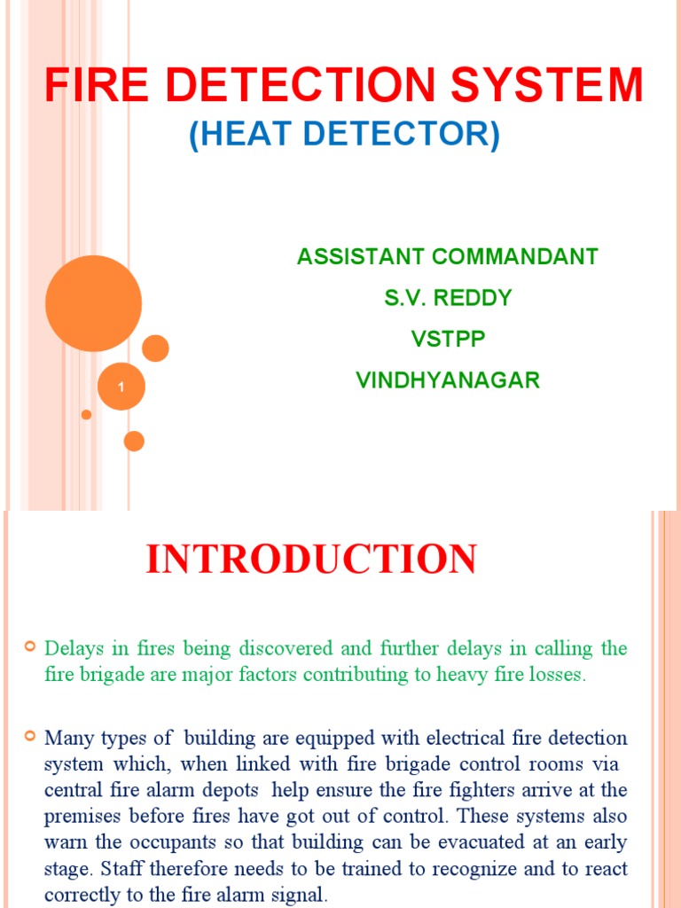 Heat Detection Systems Overview | PDF | Sensor | Fires