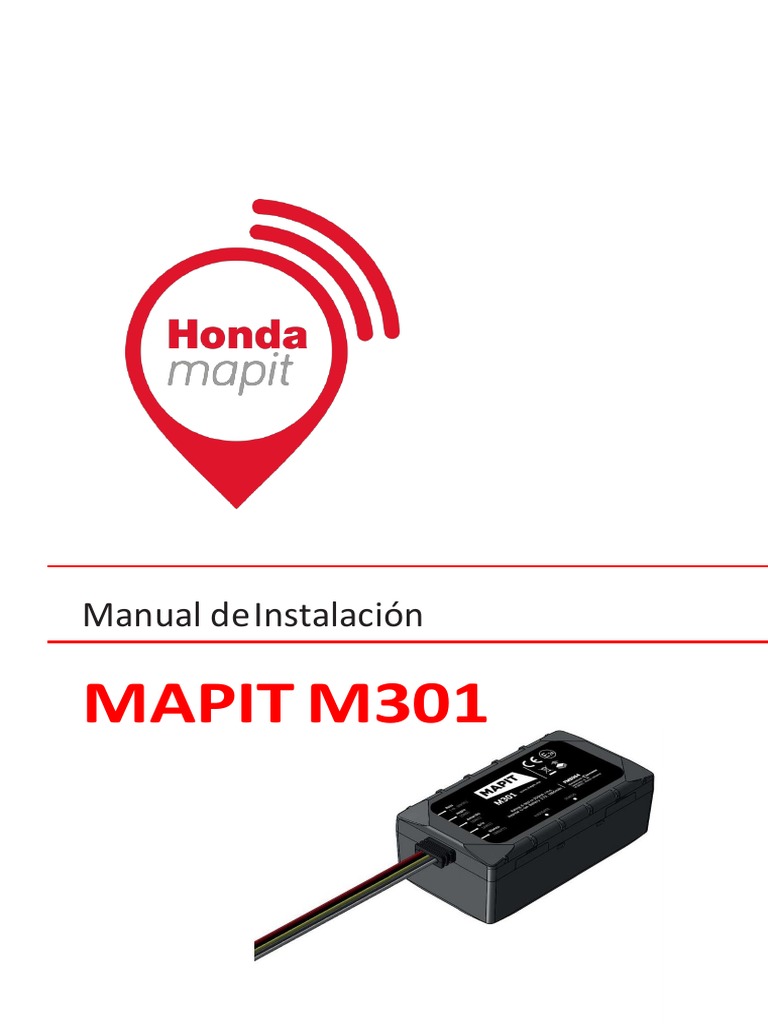 Instalación del Dispositivo Mapit M301 | PDF | Batería de iones de ...