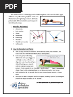 I. Muscles Activated:: Figure 1: Forearm Plank