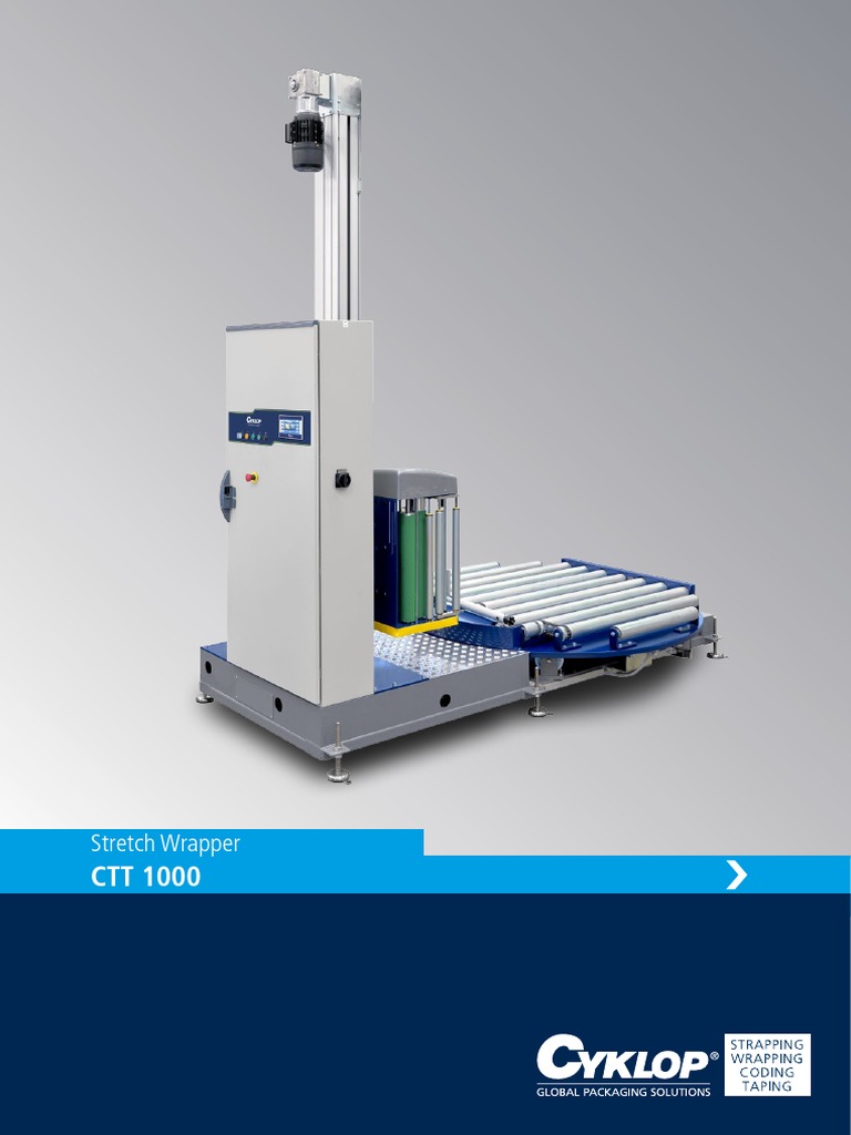 Folder Owijarka Automatyczna Cyklop CTT 1000 | PDF | Pallet | Elevator