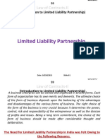 Limited Liability Partnership: Law of Contracts-II