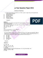 IBPS PO Previous Year Question Paper 2018: Quantitative Aptitude (Questions & Solutions)