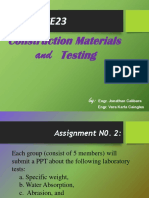 VKIS Construction Material and Testing (CE23) Assignment No.2 PDF