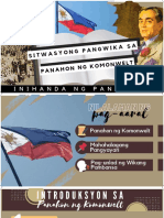 Sitwasyong Pangwika Sa Panahon NG Komonwelt PDF