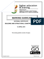 Marking Guideline: Building and Structural Construction N5