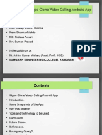 Project Title: Skype Clone Video Calling Android App: Group No: 10