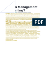 What Does Management Accounting Mean?