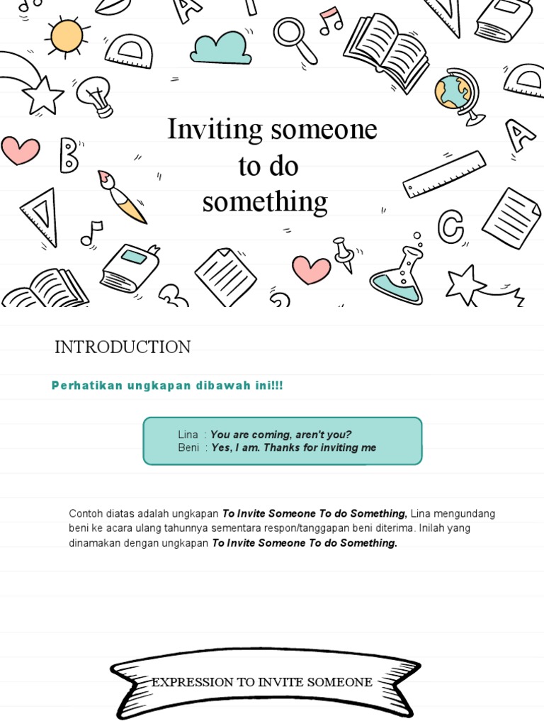 Inviting Someone To Do Something | PDF