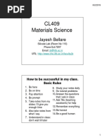 CL409 Materials Science: Jayesh Bellare