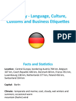 Germany - Language, Culture, Customs and