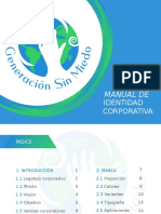 Manual de Identidad Corporativa Generación Sin Miedo PDF