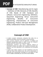 Computer Integrated Manufacturing