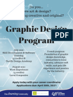 Graphic Design Program Poster - Summer 2021