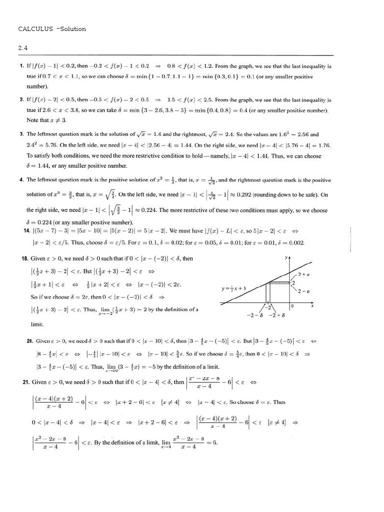 CALCULUS Solution CH2 CH6 PDF | PDF