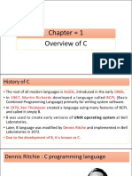 Chapter 1 Overview of C