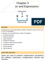 Operator and Expressions