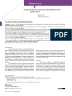 Blocking or Enhancing Effcet of Basic Emollients in UVA Protection