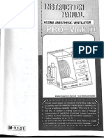 Acoma Pro-Vmk II Ventilator - User Manual PDF