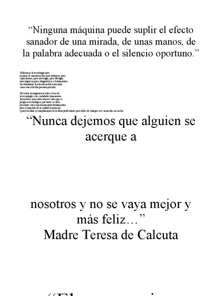 Frases Humanizacion en Salud | PDF