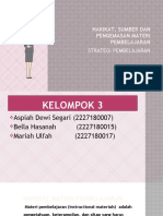 STRATEGI PEMBELAJARAN KELOMPOK 3 Fix