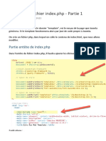 Création Du Fichier Index - PHP - Partie 1 PDF