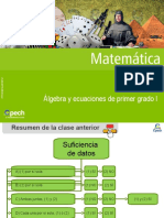 Clase 10 Álgebra y Ecuaciones de Primer Grado I