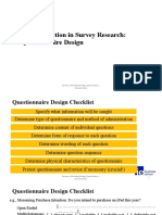 Data Collection in Survey Research: Questionnaire Design: Coursera (Marketing Strategy Specialization) - Shameek Sinha
